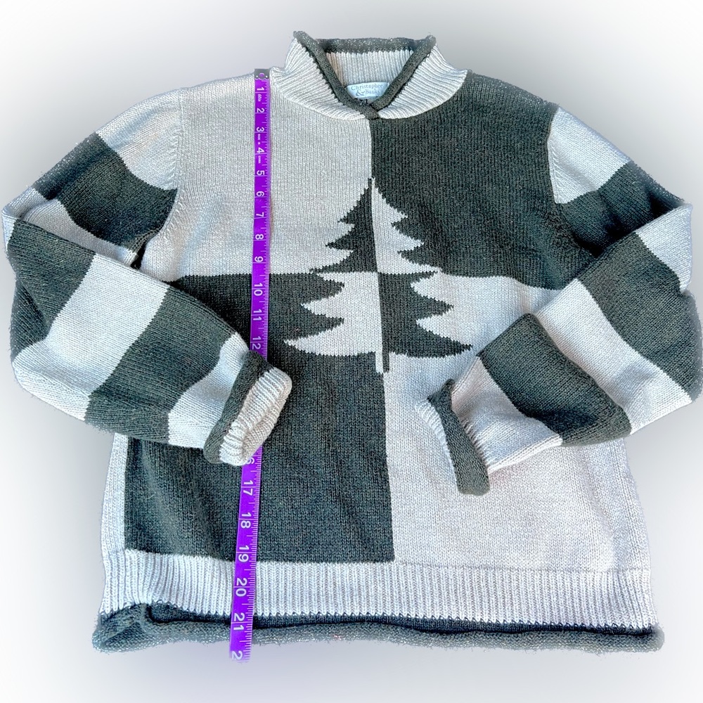 Christopher & Banks Women’s Retro Christmas Tree Sweater Size fit for Small